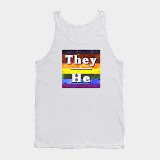 They-He Pronouns: Inclusive Tank Top